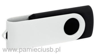 Twister usb pendrive biało-czarny