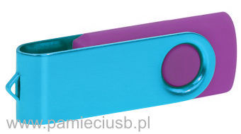 Twister usb pendrive blaszka jasnoniebieska korpus fioletowy