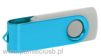 Twister usb pendrive blaszka jasnoniebieska korpus jasno szary