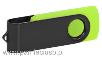 Twister usb pendrive czarno-jasnozielony-limonka