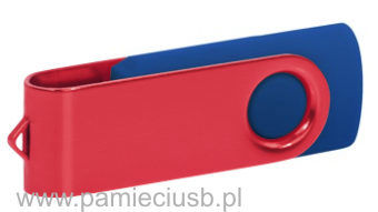 Twister usb pendrive czerwono-ciemnoniebieski