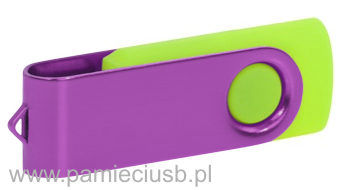 Twister usb pendrive fioletowo-jasnozielony-limonka