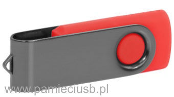 Twister usb pendrive blaszka grafitowa korpus czerwony