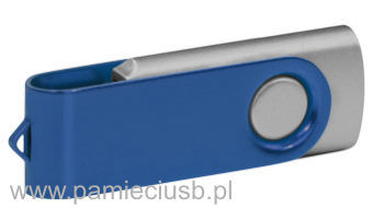 Twister usb pendrive granatowa blaszka, korpus srebrny