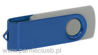 Twister usb pendrive blaszka granatowa korpus szary