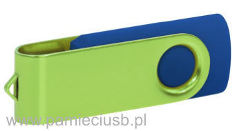 Twister usb pendrive blaszka jasno zielona korpus granatowy