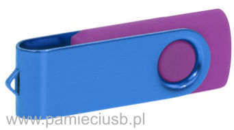 Twister usb pendrive blaszka niebieska korpus fioletowy