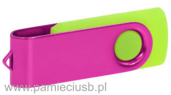 Twister usb pendrive rozowo-jasnozielony-limonka