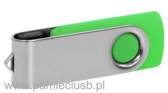 Twister usb pendrive srebrno-zielony