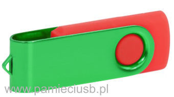 Twister usb pendrive zielono-czerwony